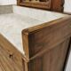Commode coiffeuse 1900 en chêne et marbre