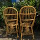Paire de chaises en rotin