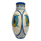 Vase art deco à décor polychrome de papillons signé boch frères keramis (bfk)la louvière belgiq