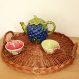 Vintage slip teapot