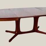Oval extendable table designed 1960 Baumann style