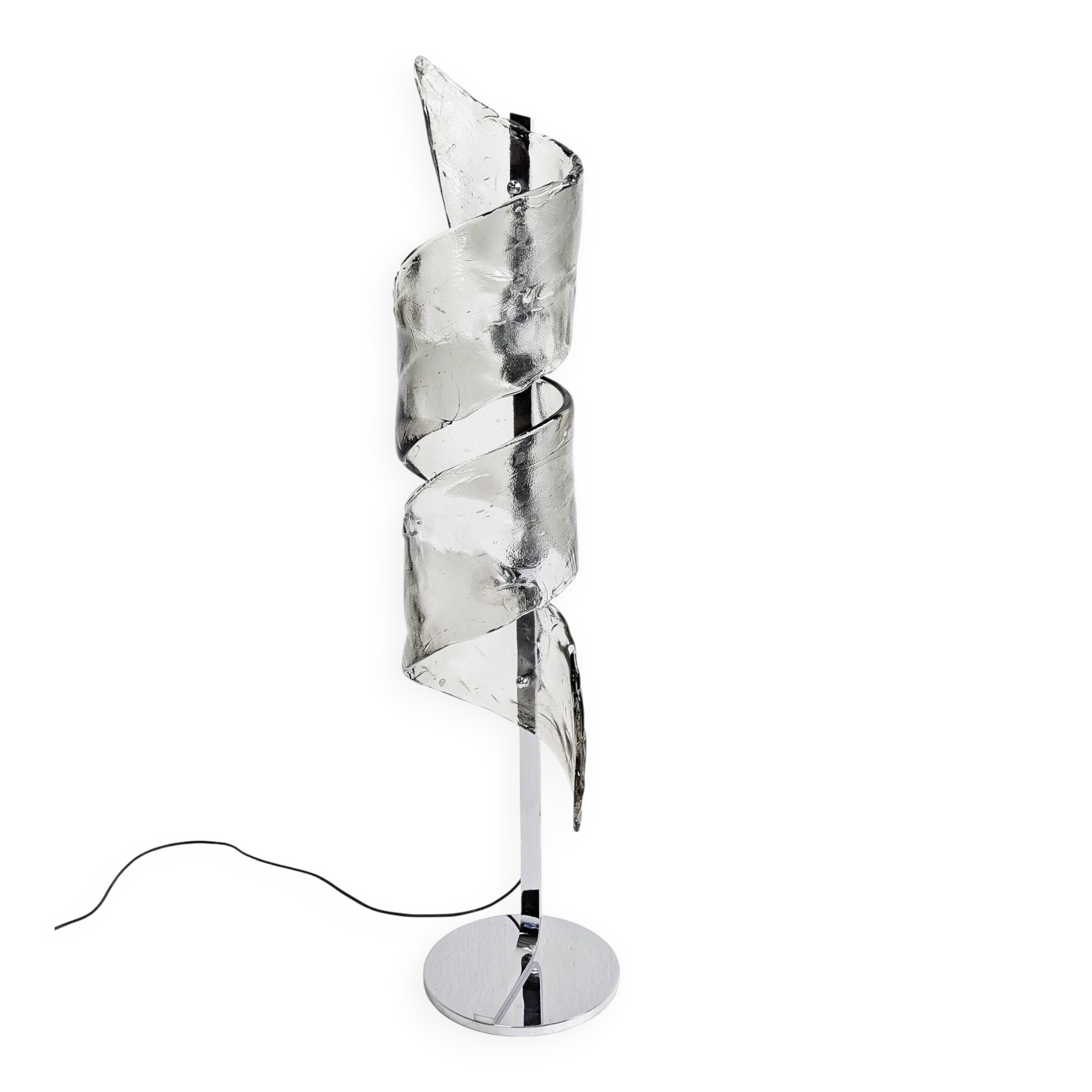 Muranoglass floor lamp 'Spiral' by Mazzega 1970s