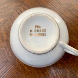 Set of coffee cups dough and enamels from Limoges