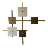 Marble and brass wall light