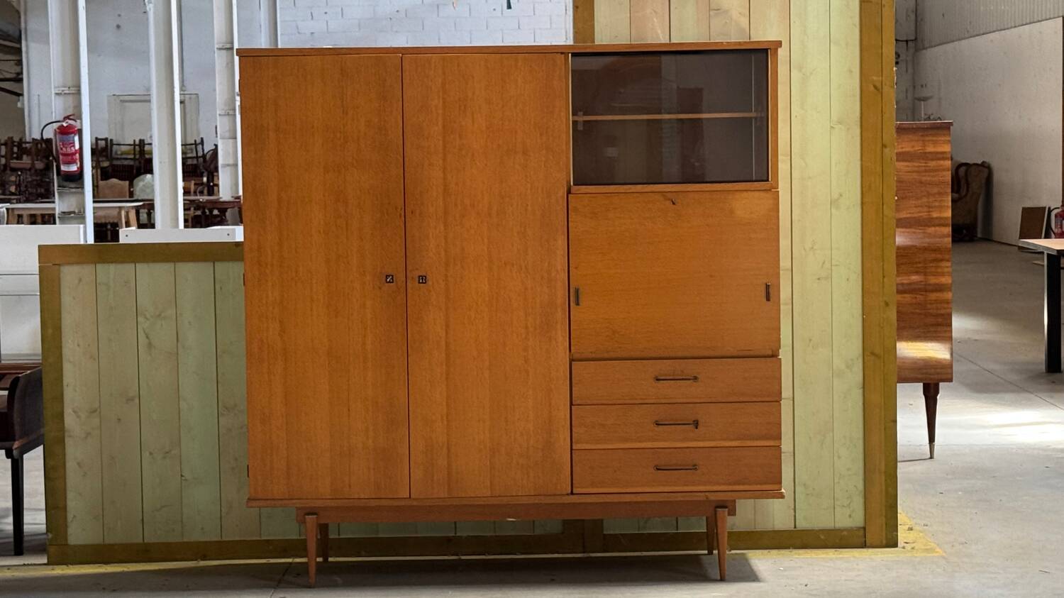 Light wood secretary cabinet 60/70