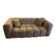 Canapé Windsor & Co en velours taupe/beige - excellent état