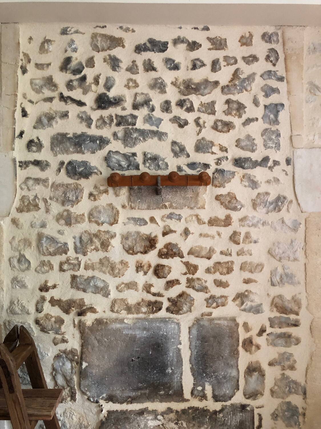 Antique wooden coat hook