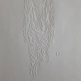 Relief work on paper, Visionaire White 1994, Yohji Yamamoto, 30x40 cm