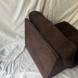 Corduroy fireside chair, 1970s