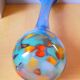 Soliflore en verre de Murano 60s