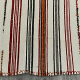 5x9 modern striped hemp rug, 148x269cm