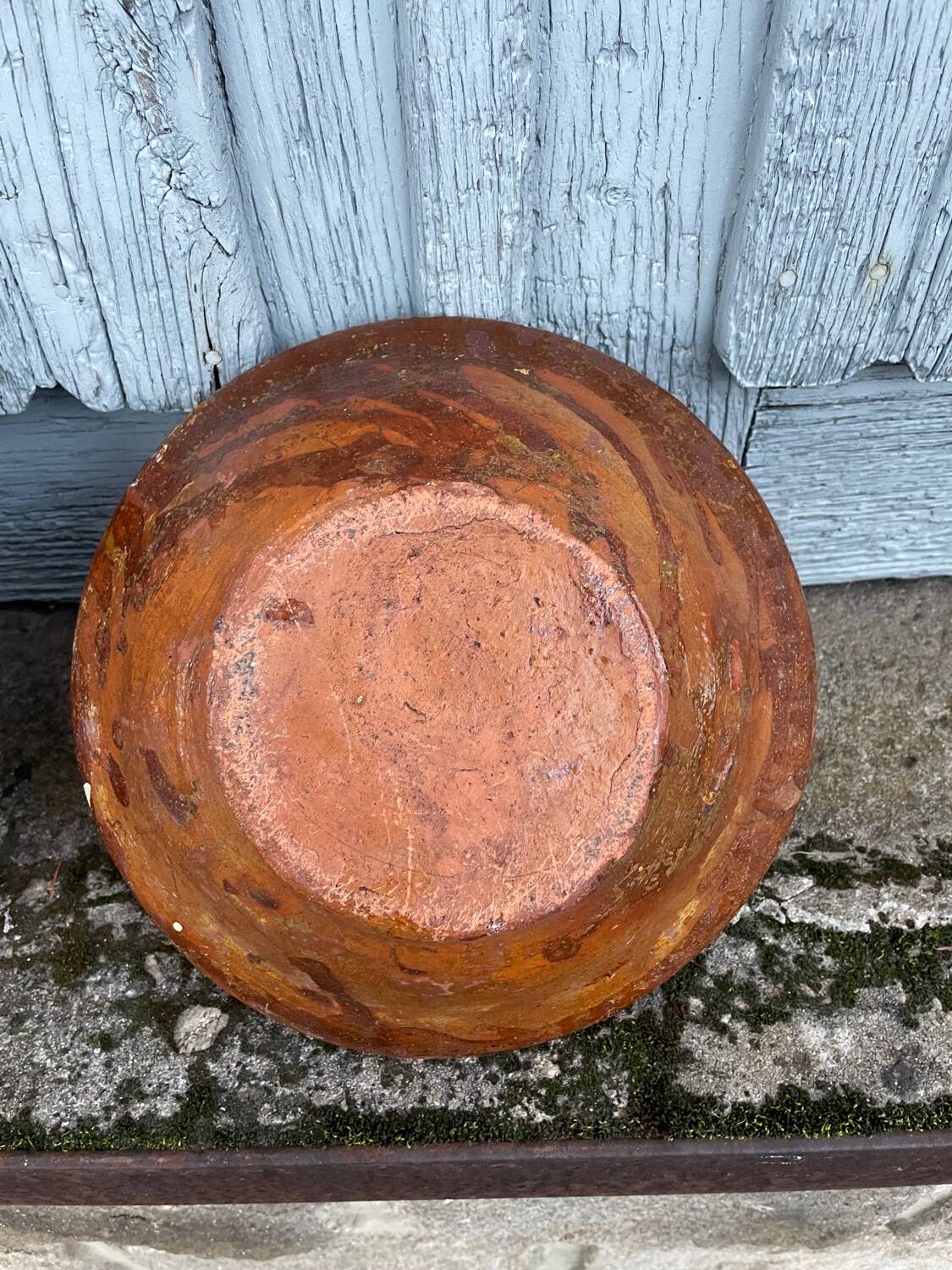 Two glazed earthenware dishes, Tian Provençal pottery.