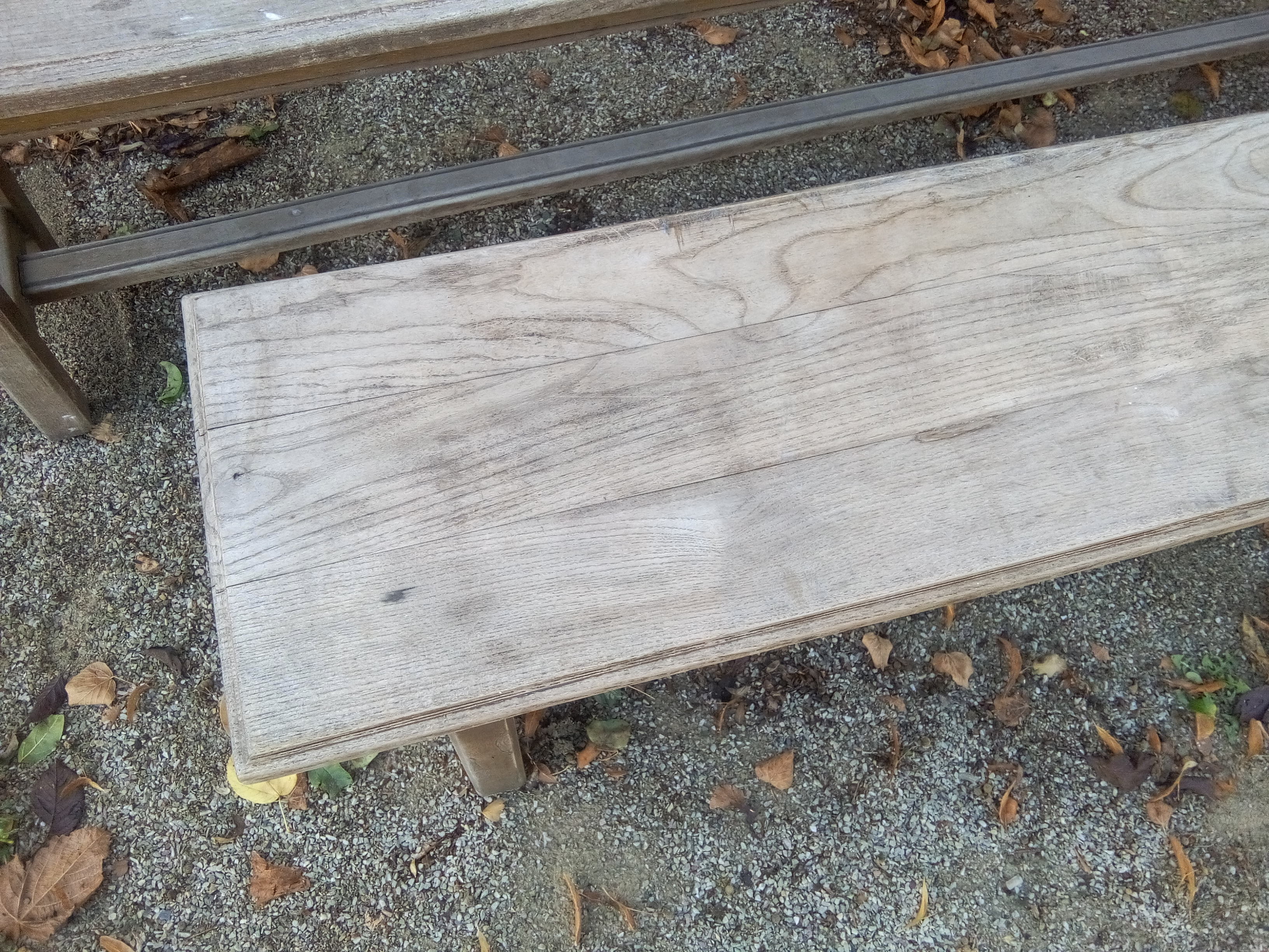 Pair of oak benches