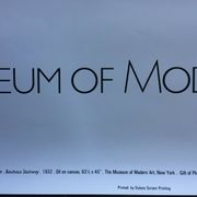 Screenprint poster "Oskar Schlemmer" Museum of Modern Art New York 1988