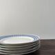 set of 5 geometric Limoges porcelain plates