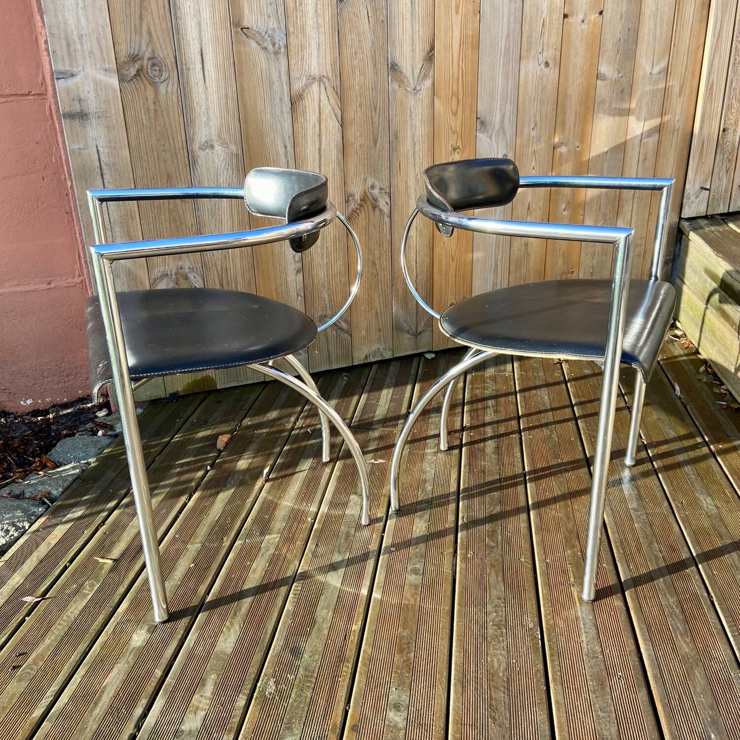Series of 4 vintage armchairs