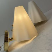 Pair of Murano Glass Wall Lamps, Italy, 1980s
