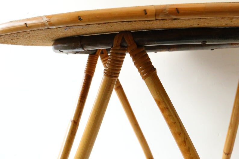 Nice rattan coffee table, vintage