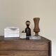 Turned wooden vase