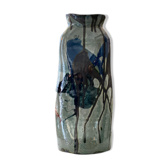 Vase en céramique par Thomas Buxo des années 60