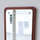 Vintage Scandinavian teak mirror – 1960s