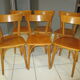 Suite 6 chaises de bistrot vintage 1965