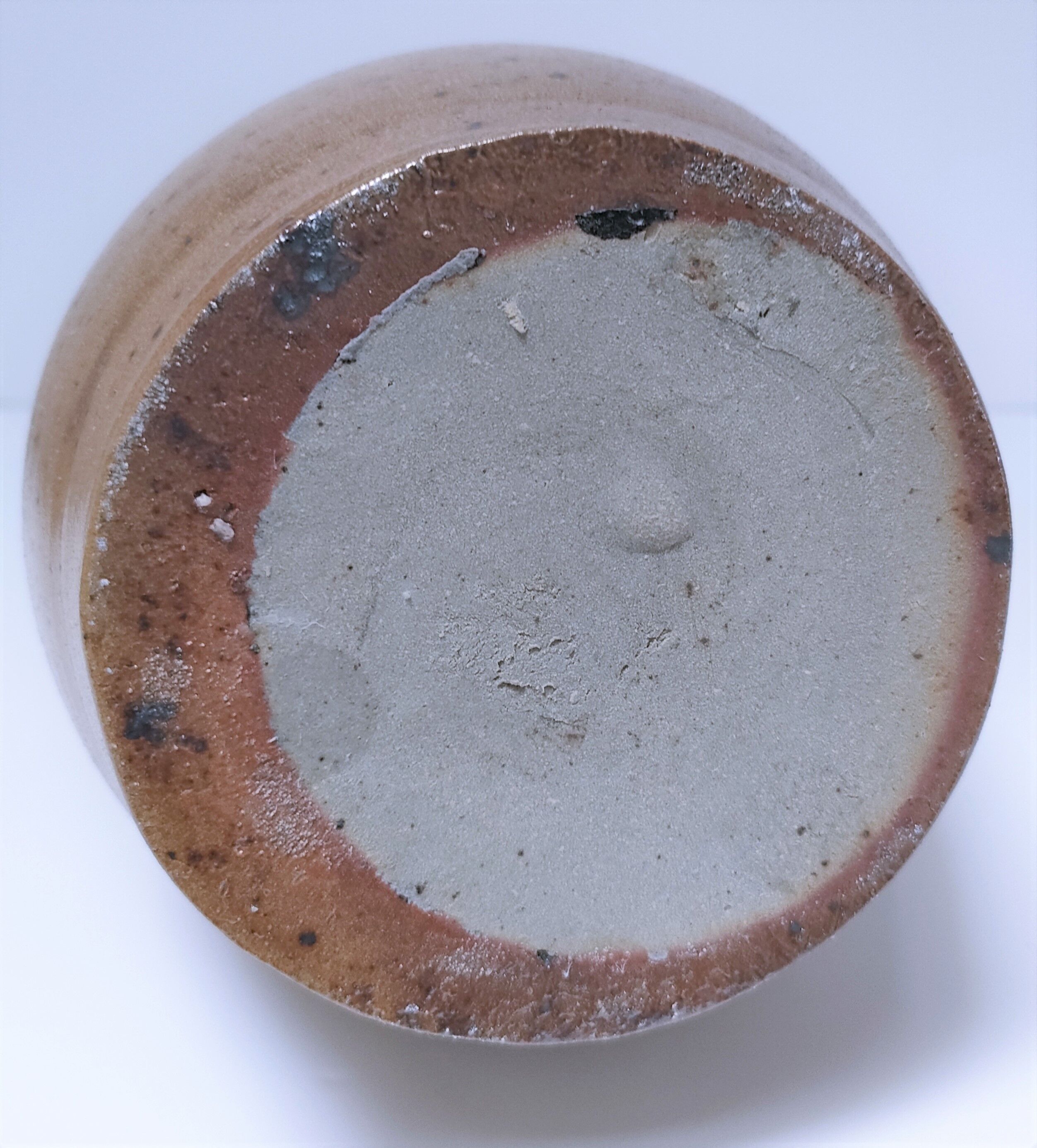 Pitcher sandstone pyrite ochre tone 70s height 40.5 cm