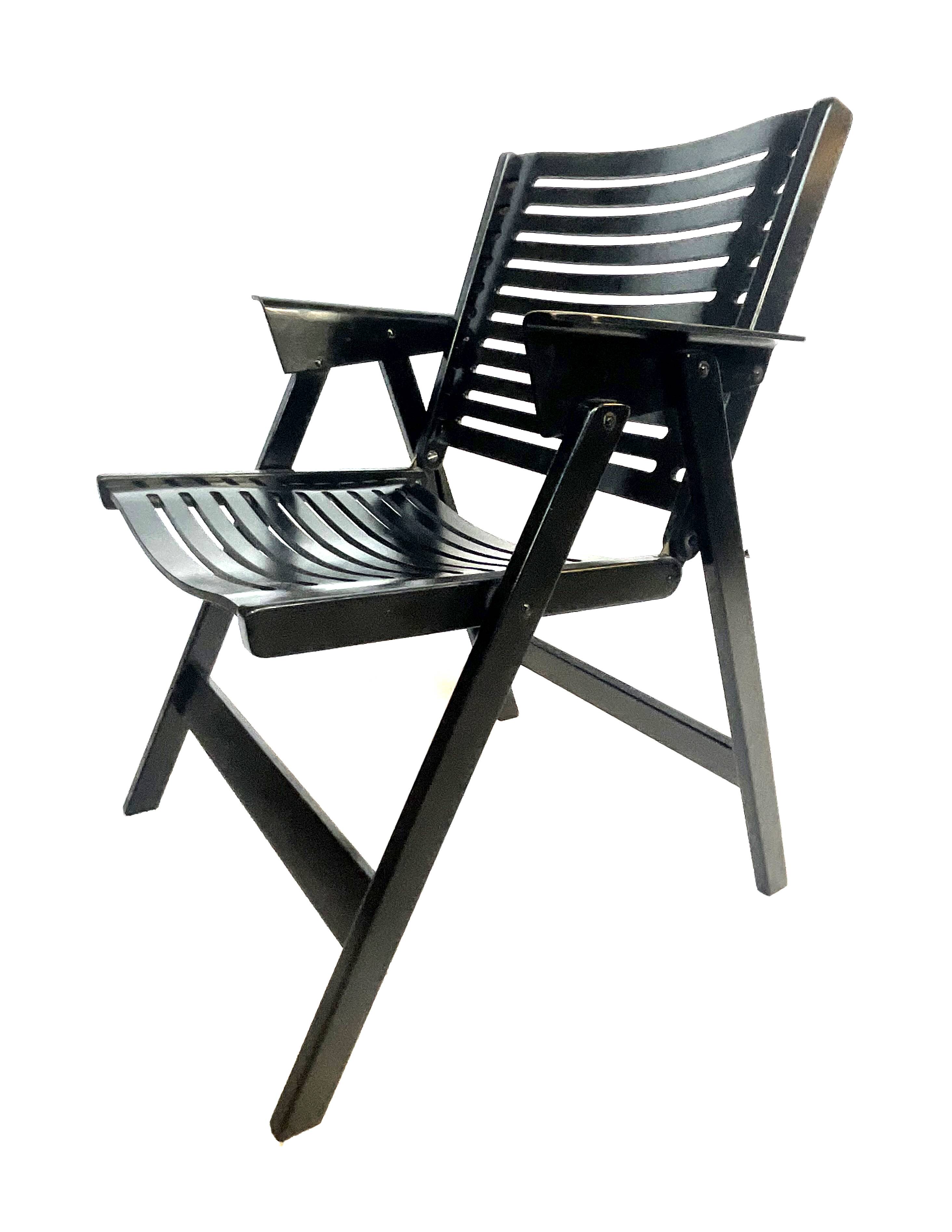 Niko Kralj Rex Plywood Folding Chair for Stol 1950s in Black