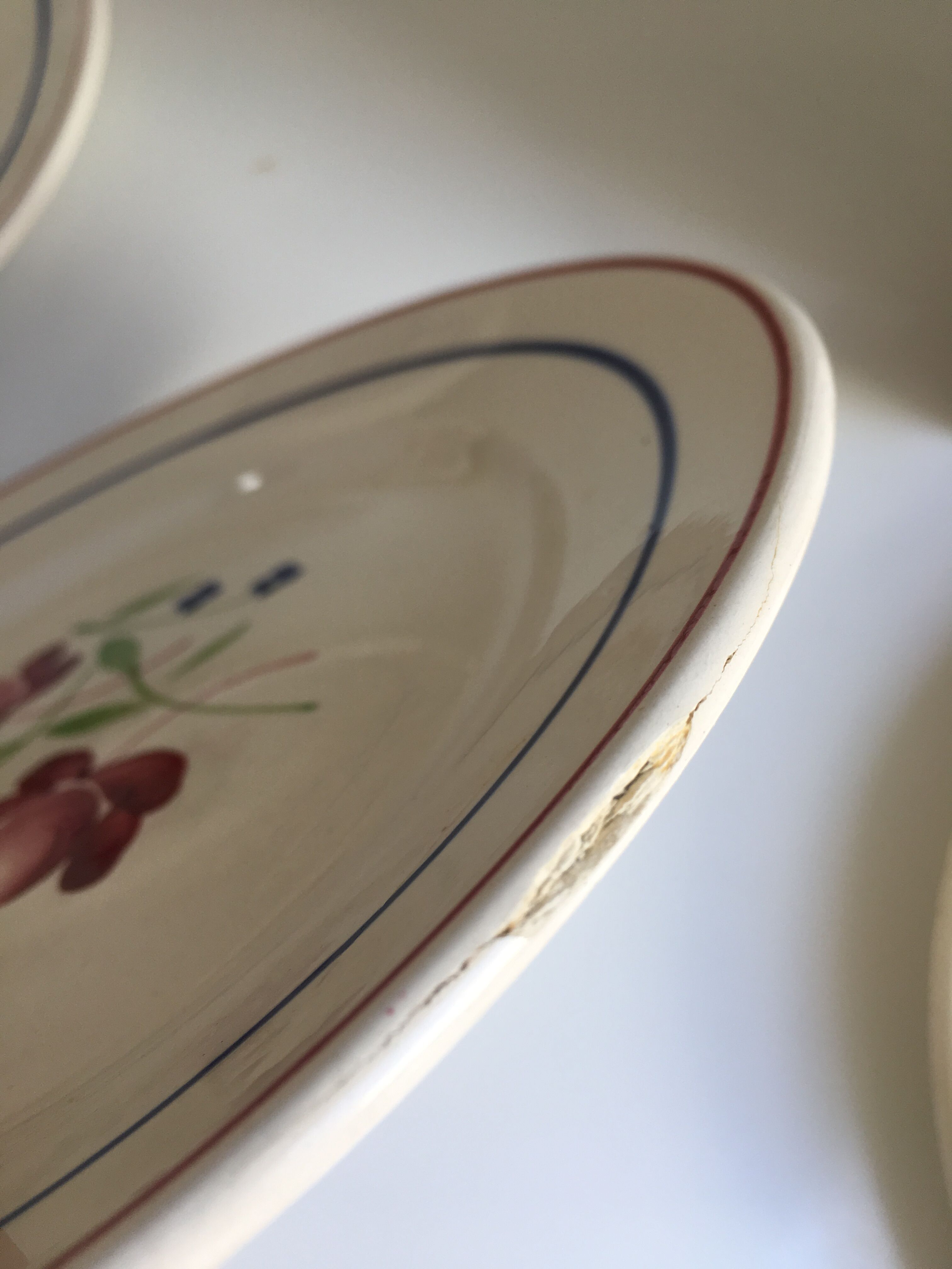Lot 5 assiettes à dessert Luneville