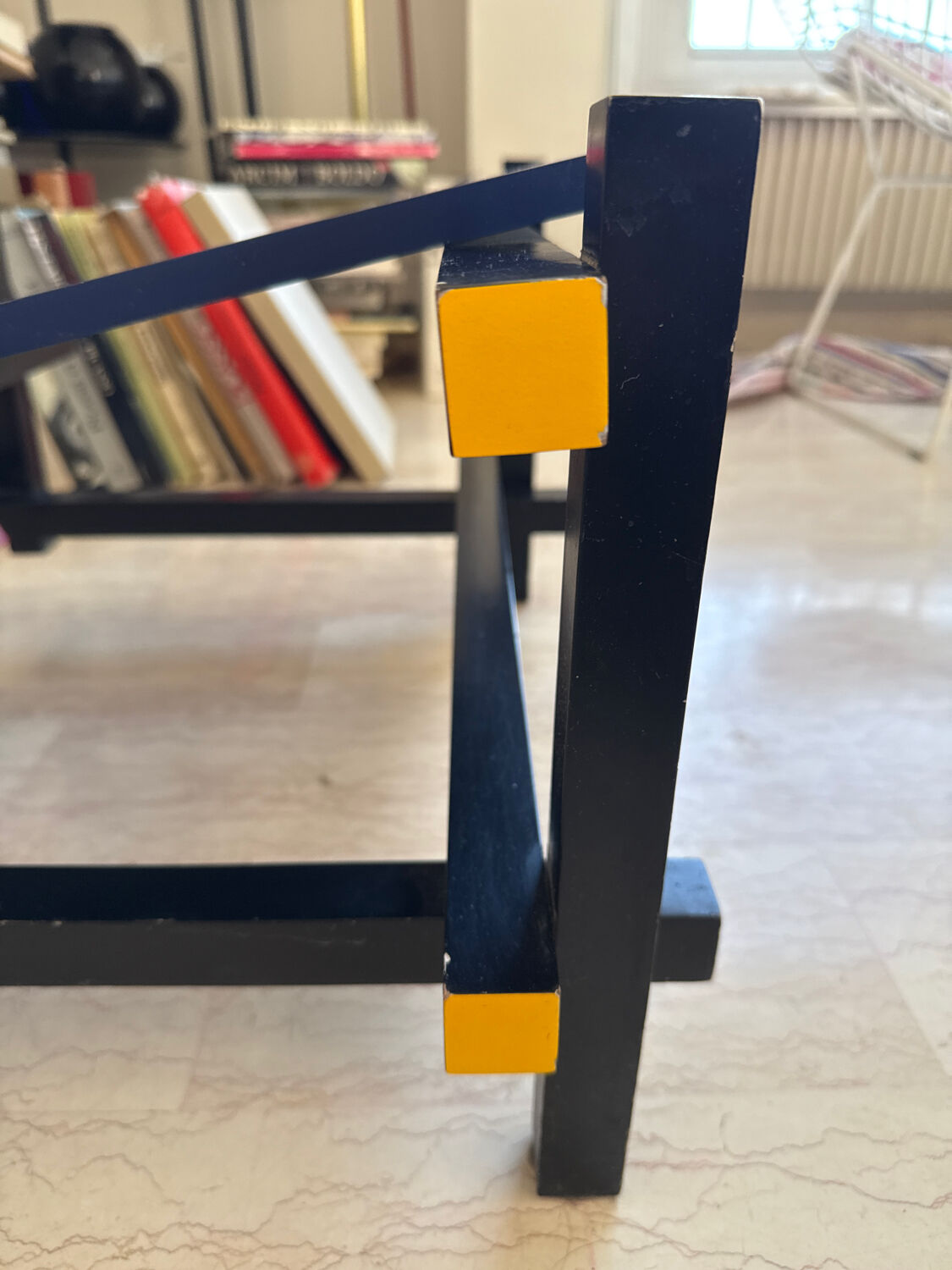 Red and Blue Chair by Gerrit Rietveld for Cassina