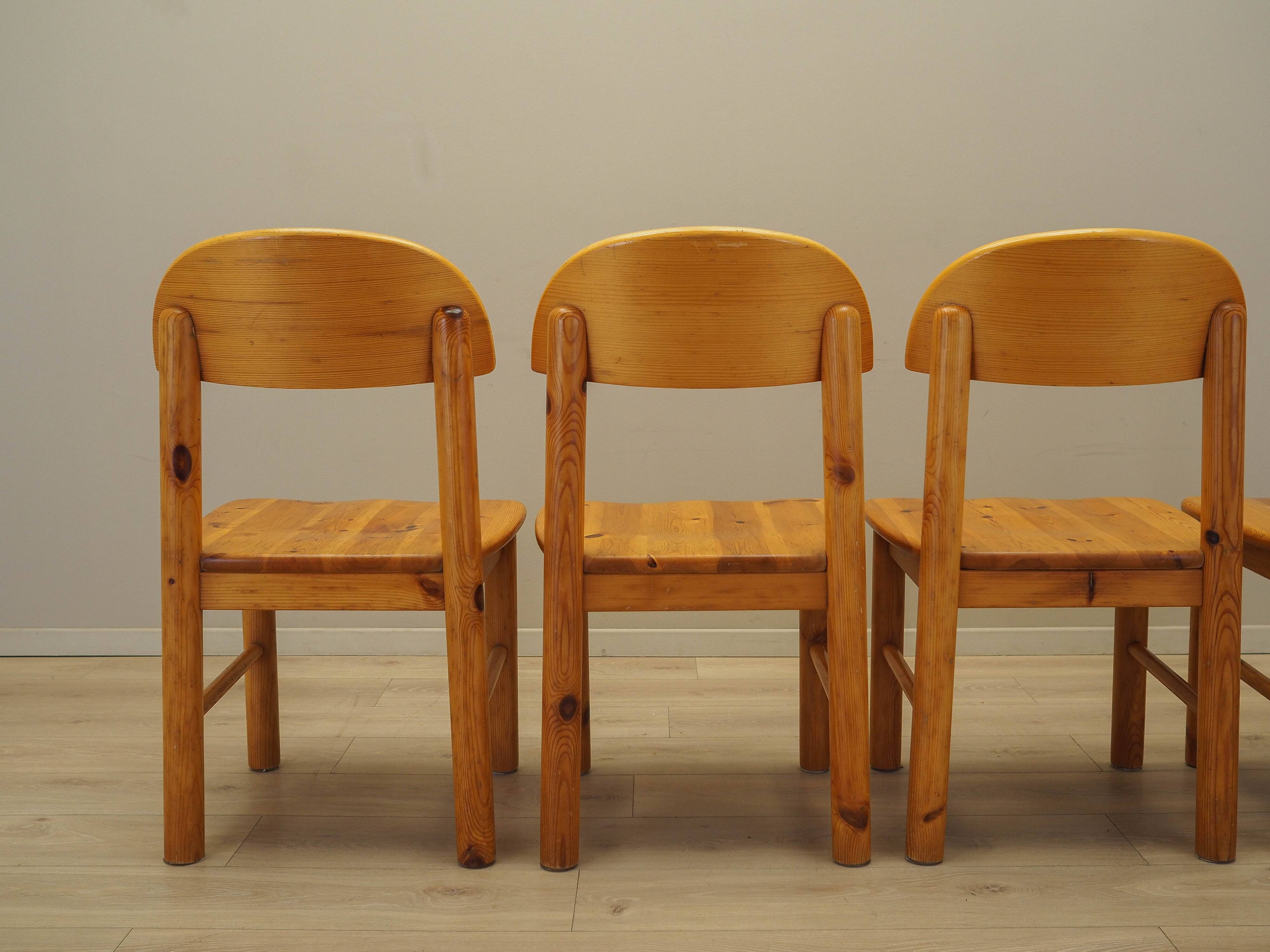 Set of four chairs, Scandinavian design, 1960s, designer: Rainer Daumiller,