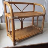 Rattan shelf