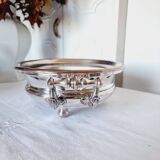 Antique 20th century silver plated baroque style plate warmer