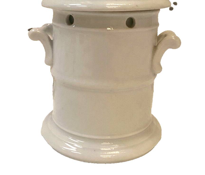 20th century white porcelain teapot
