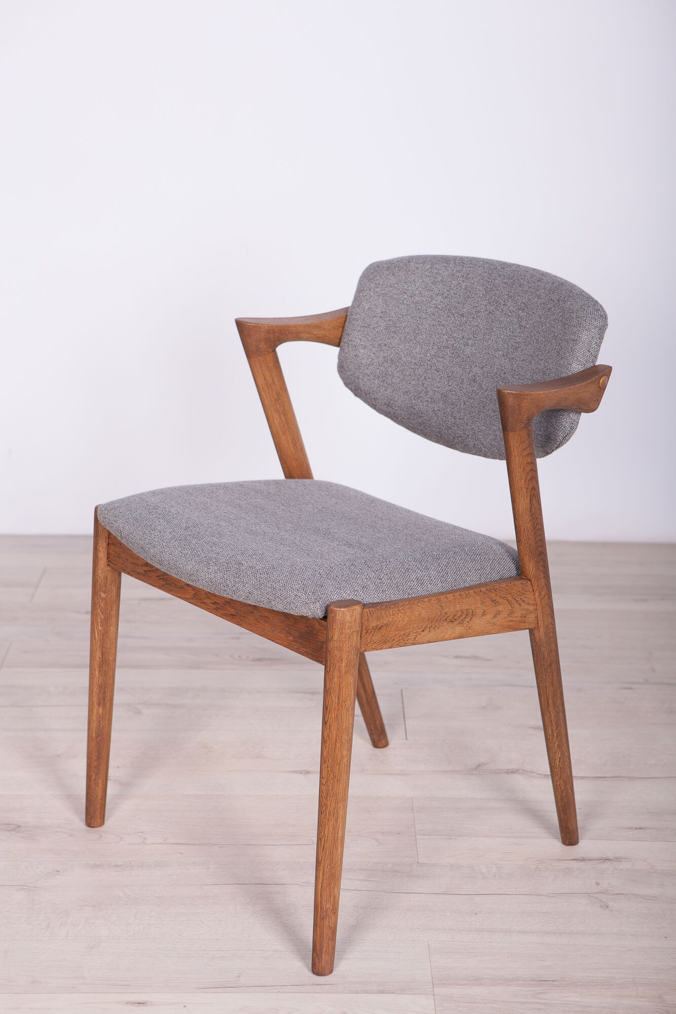 Model 42 oak dining chairs by Kai Kristiansen for Schou Andersen, 1960s, set of 4