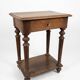 Louis XVI style bedside table in solid oak
