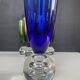 Set of 6 vintage coloured glass champagne coupes