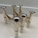 Candle Holder in Silver Metal