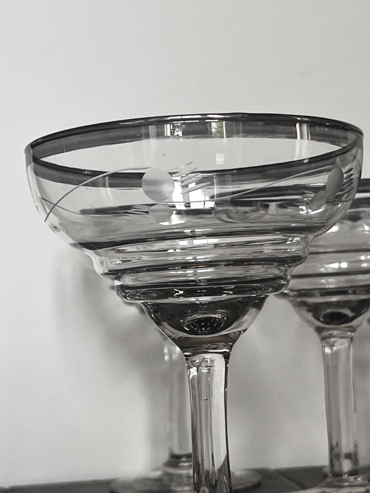 Antique champagne coupes