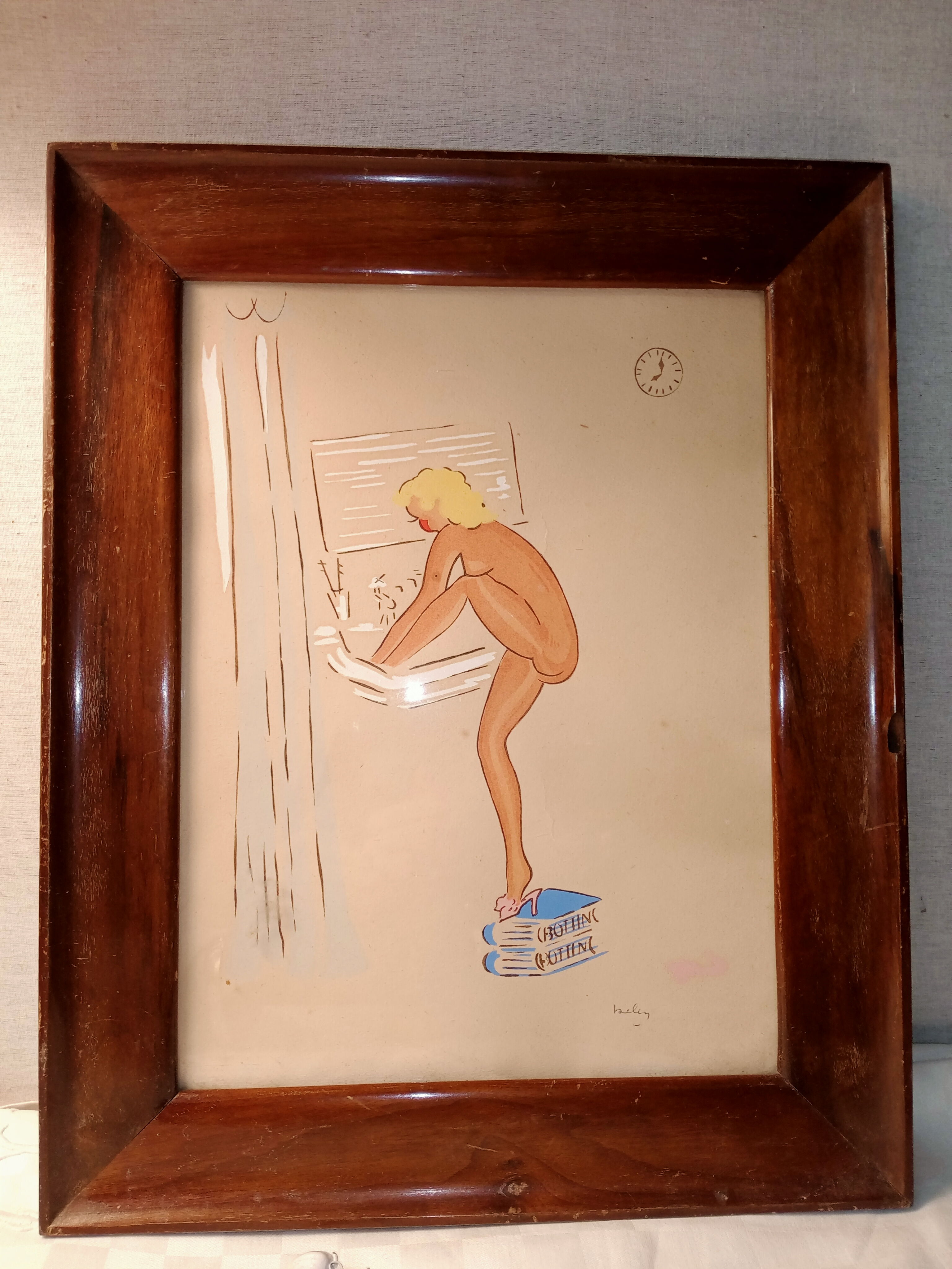 Vintage framed piece