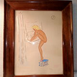 Vintage framed piece