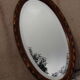 Miroir ovale biseauté Art déco
