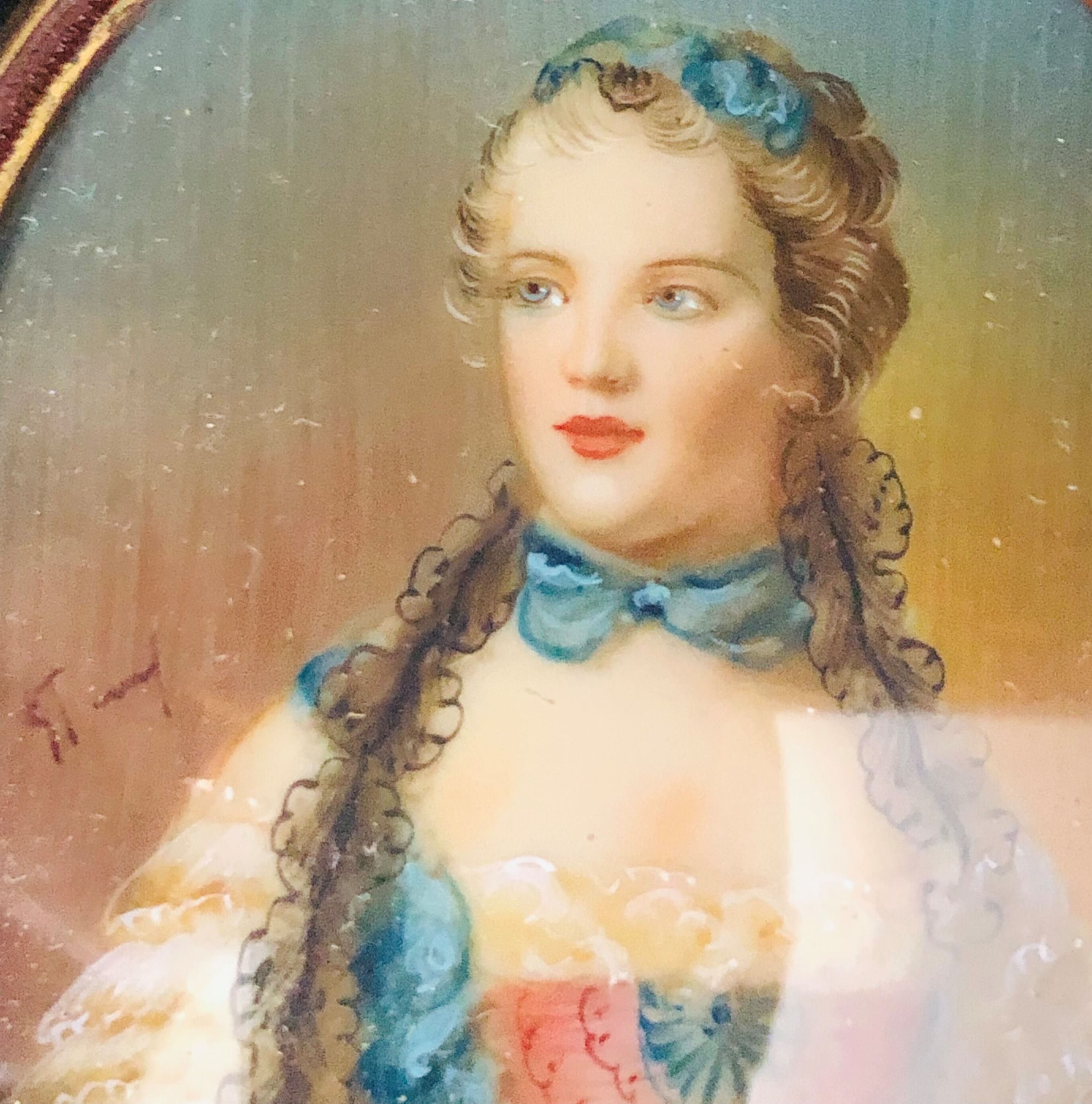 Miniature portrait of a woman