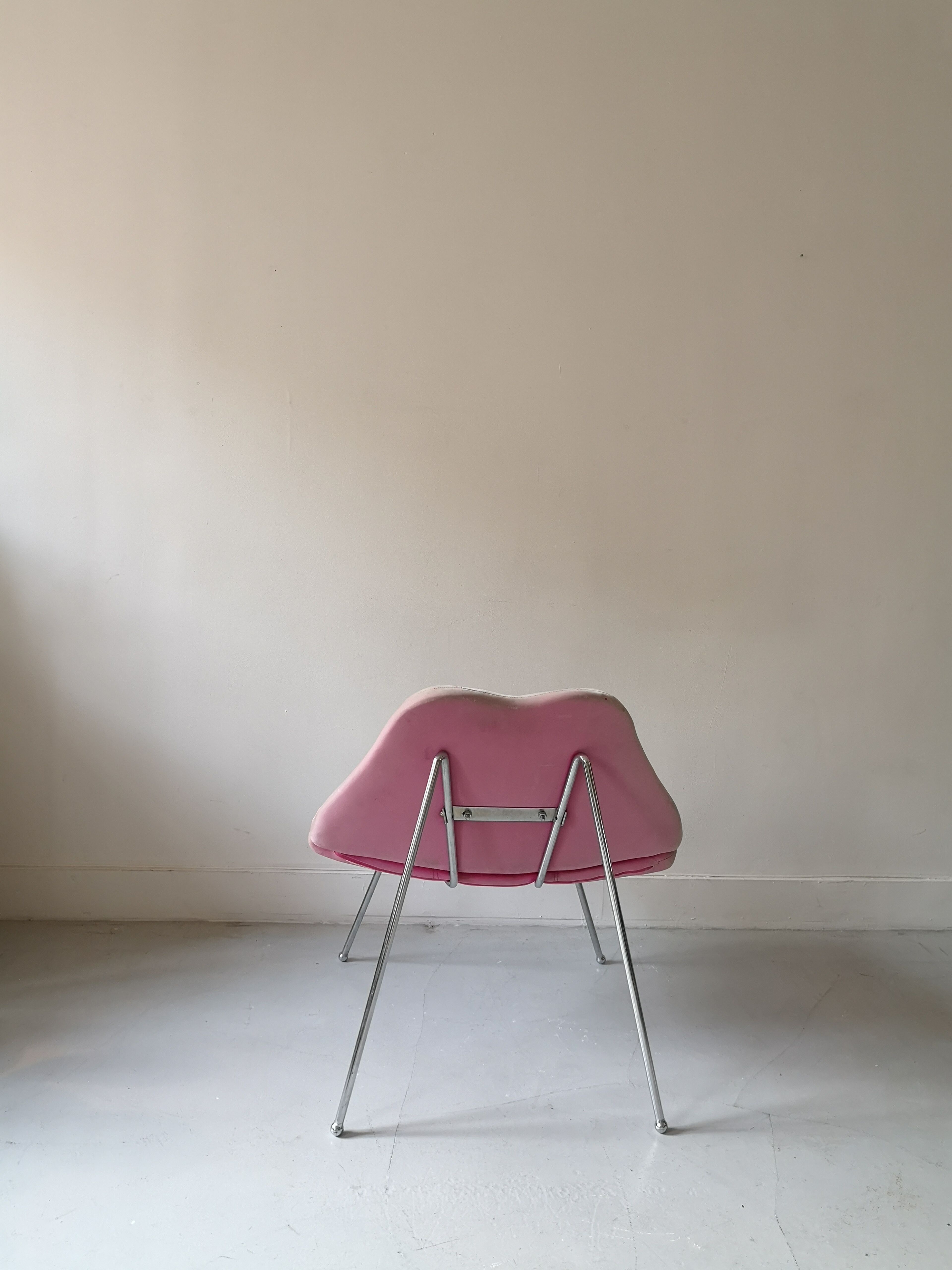 Vintage velvet armchair pop art lips marilyn monroe, 1970