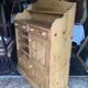 Massive fir kitchen buffet from the 1960s/70s in good condition