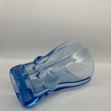 Blue glass vase 1950