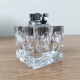 70s glass cube table lighter