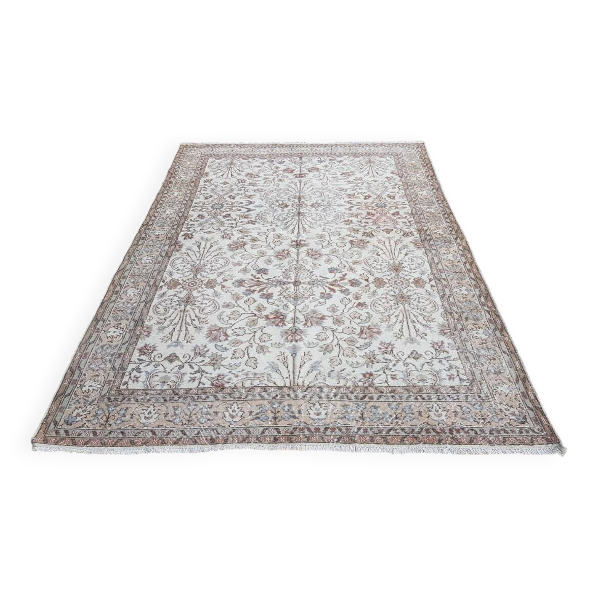 Beige Anatolian Floor Oushak Rug sku 2781