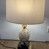 travertine ostrich egg lamp Delmas, 1960