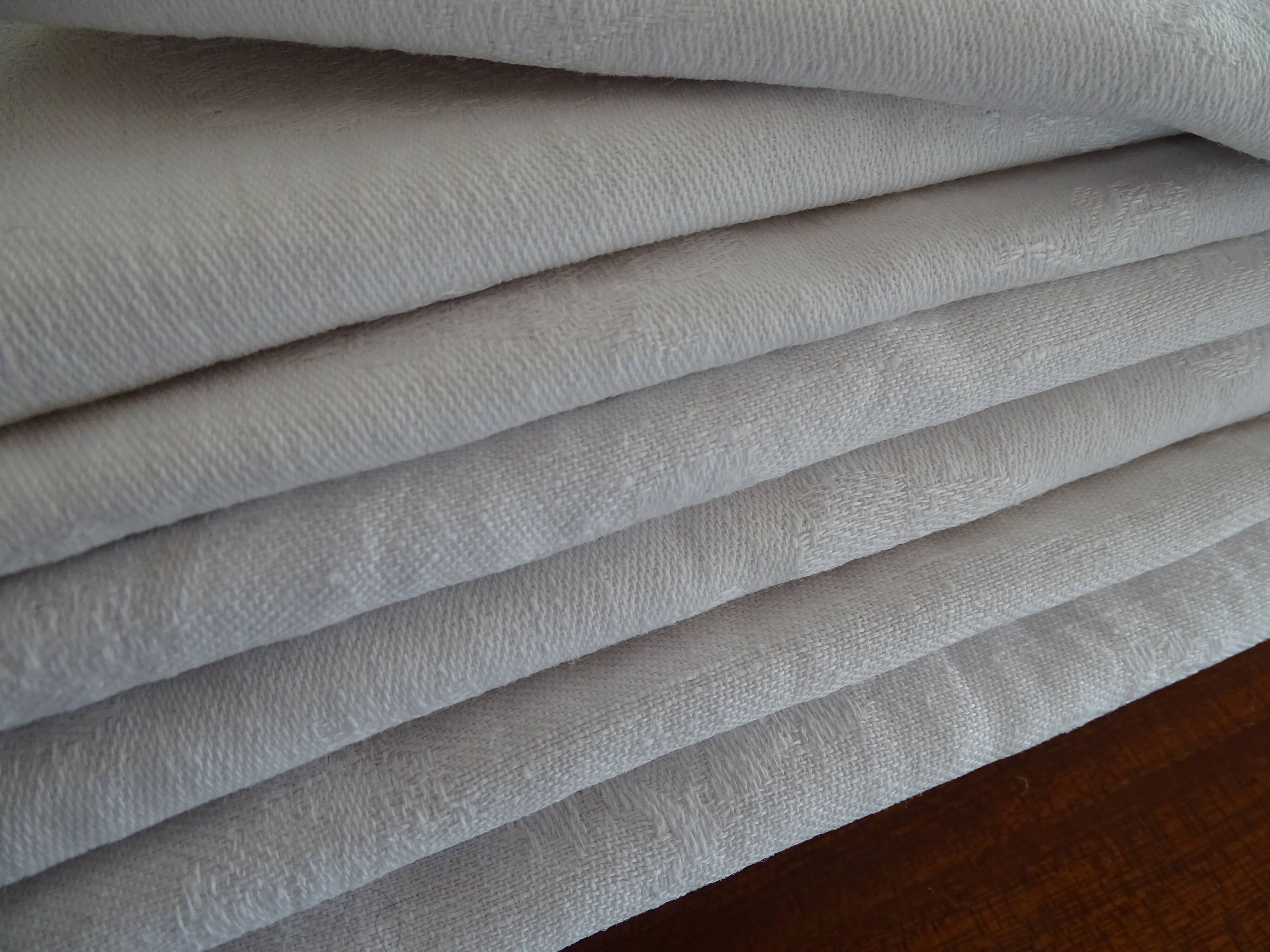 Lot 7 old cotton damask napkins 60 x 64